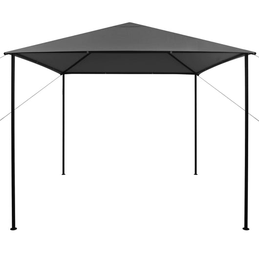 Gazebo 3x3 m Antracite in Tessuto e Acciaio 180 g/mq