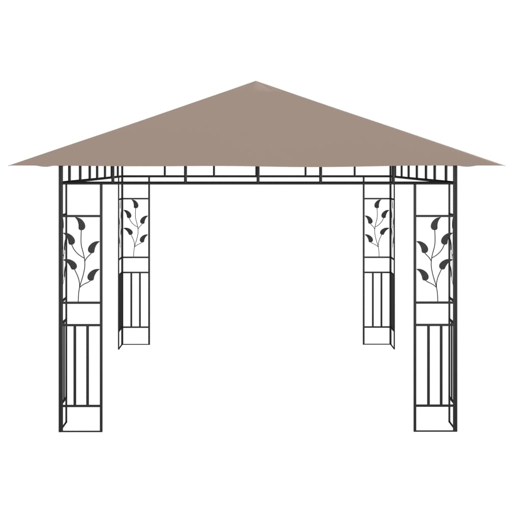 Gazebo con Zanzariera 4x3x2,73 m Talpa 180 g/mq