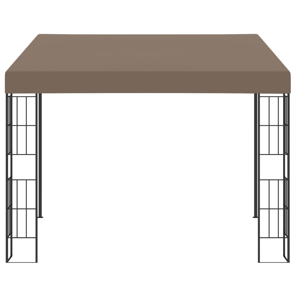 Gazebo a Parete 3x3 m Talpa in Tessuto