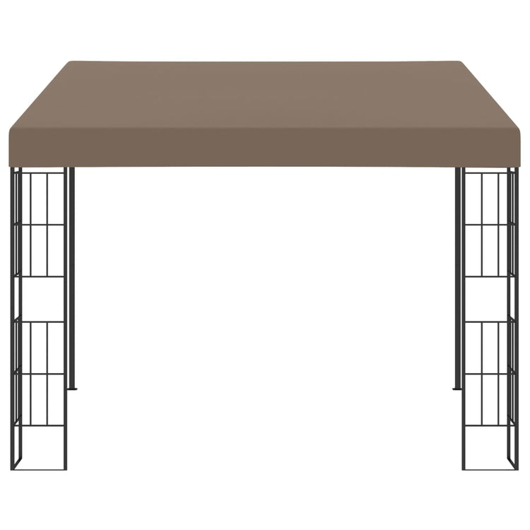 Gazebo a Parete 3x3 m Talpa in Tessuto