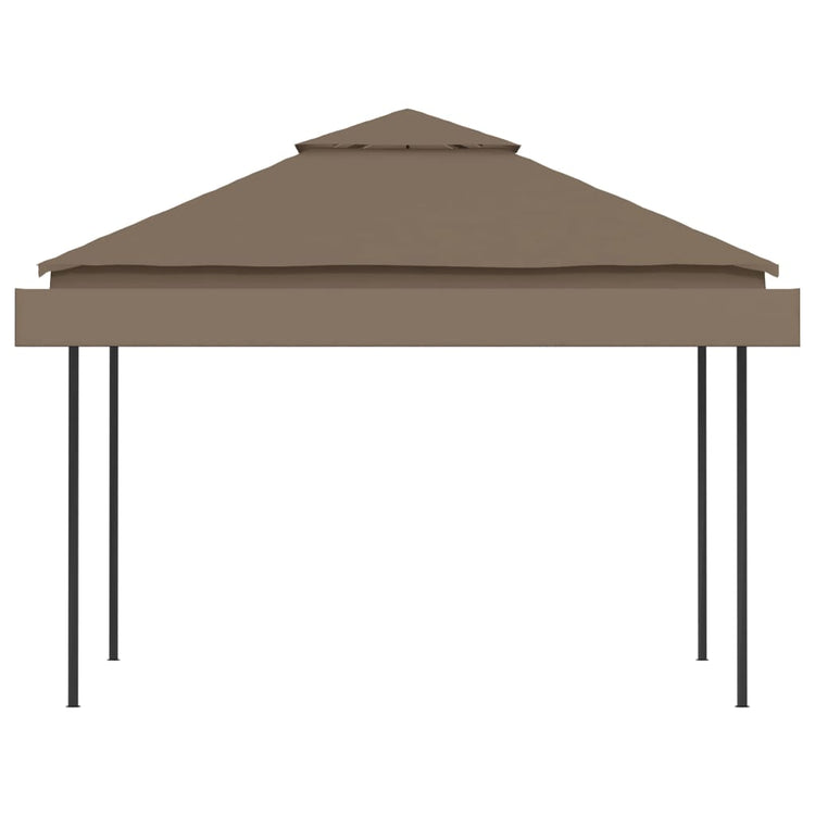 Gazebo Tetto Doppio Estendibile 3x3x2,75m Grigio Talpa 180g/mq