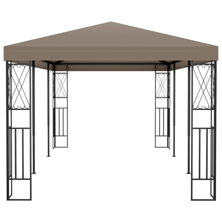 Gazebo 6x3 m Grigio Talpa in Tessuto