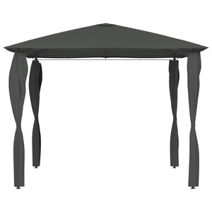 Gazebo con Montanti Rivestiti 3x3x2,6 m Antracite 160 g/mq