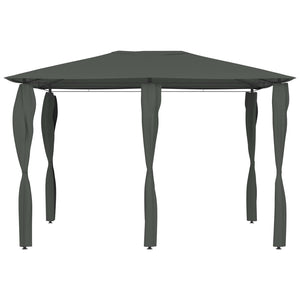 Gazebo con Montanti Rivestiti 3x4x2,6 m Antracite 160 g/mq