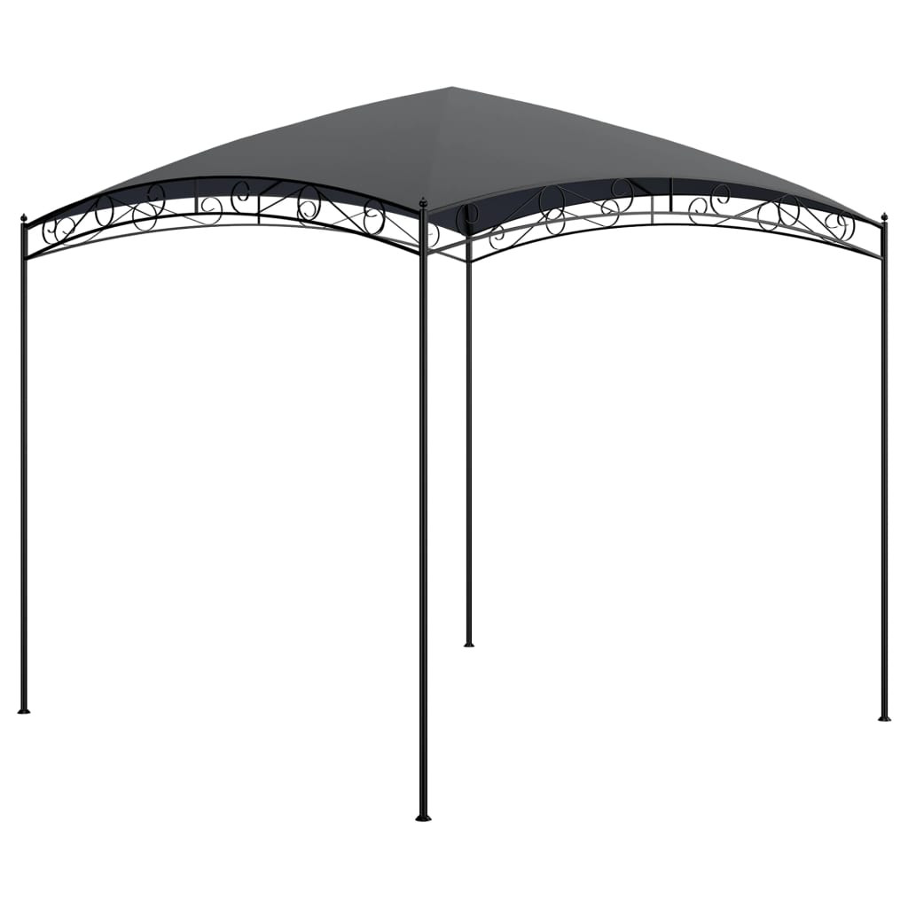 Gazebo 3x3x2,65 m Antracite 180 g/mq