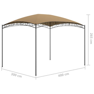 Gazebo 3x4x2,65 m Grigio Talpa 180 g/mq