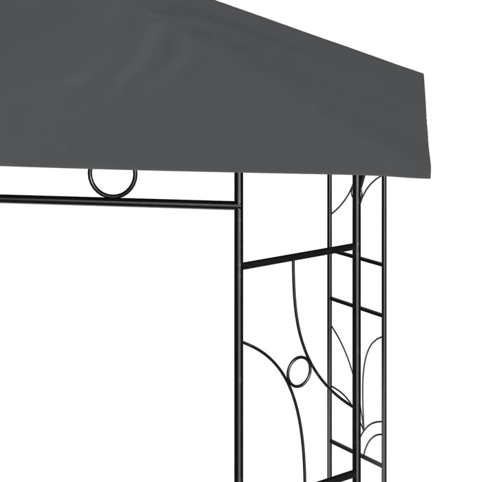 Gazebo 3x3x2,7 m Antracite 160 g/mq