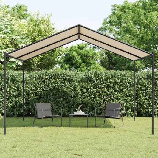 Tenda a Baldacchino Beige 4x3 m in Acciaio e Tessuto