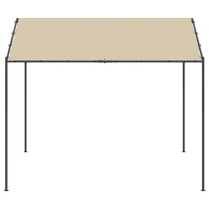 Tenda a Baldacchino Beige 3x3 m in Acciaio e Tessuto