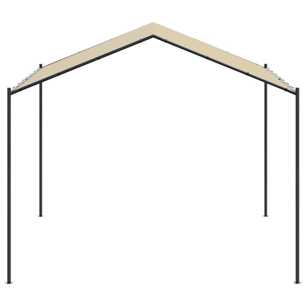 Tenda a Baldacchino Beige 4x3 m in Acciaio e Tessuto