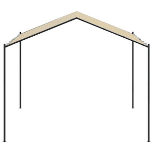 Tenda a Baldacchino Beige 3x3 m in Acciaio e Tessuto