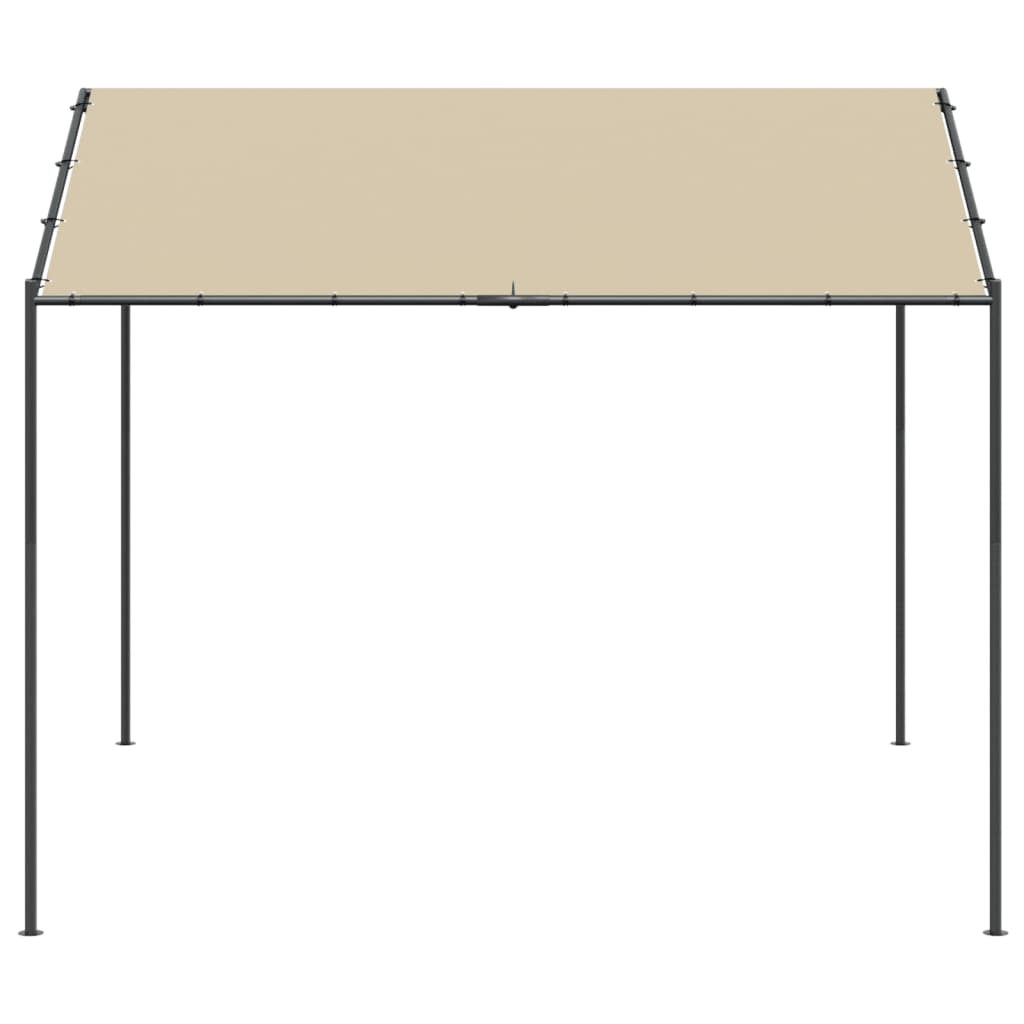 Tenda a Baldacchino Beige 4x3 m in Acciaio e Tessuto