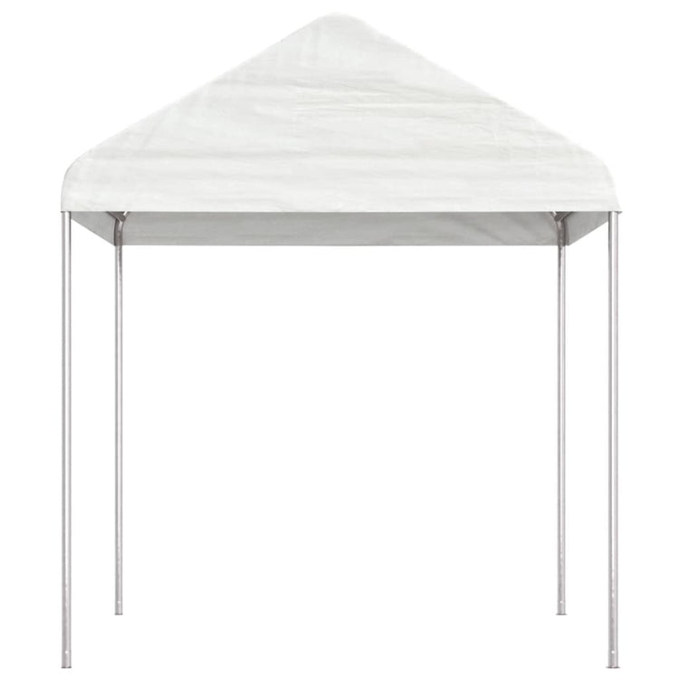 Gazebo con Tetto Bianco 2,28x2,23x2,69 m in Polietilene