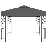 Gazebo con Stringa di Luci LED 3x3 m Antracite