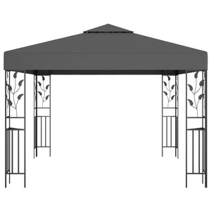 Gazebo con Stringa di Luci LED 3x3 m Antracite