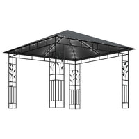 Gazebo con Zanzariera e Luci LED 3x3x2,73 m Antracite