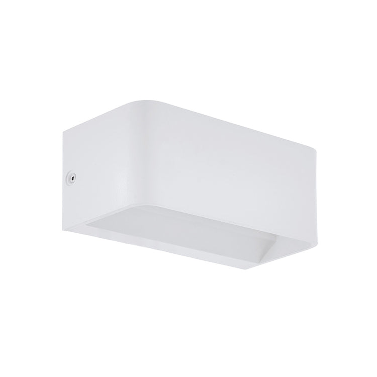 Applique Contemporanea Sania Media 4 Led Alluminio Bianco