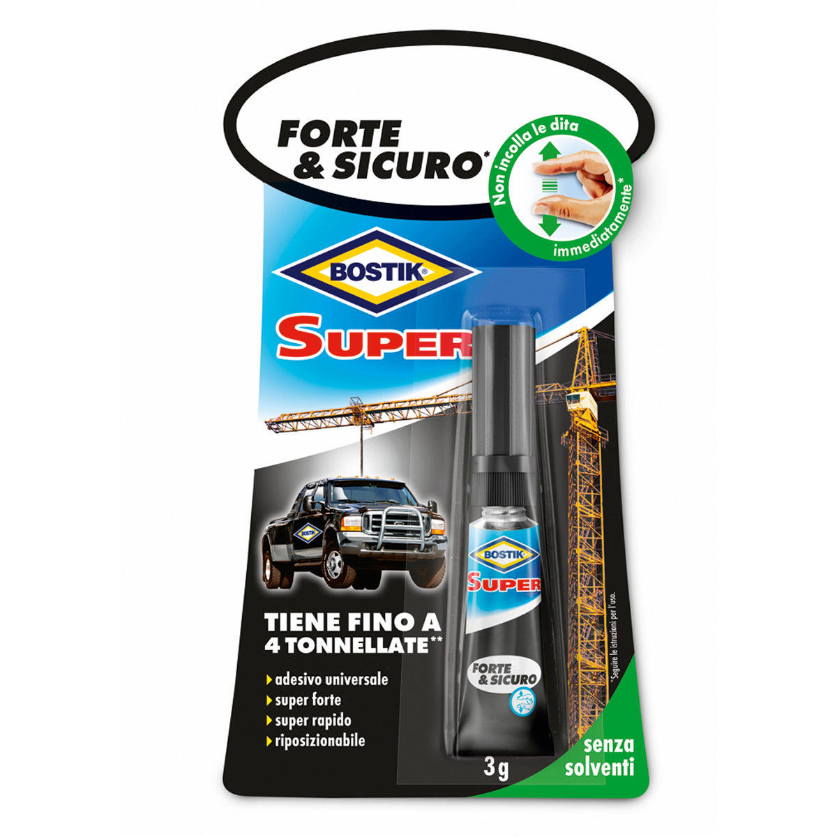 BOSTIK SUPER FORTE  SICURO 3 GR.  PZ 12,0