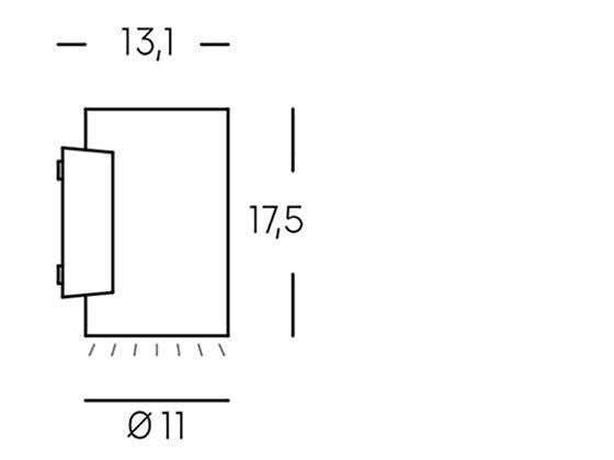 Applique da Esterno a LED 10W 3000K Sovil Alluminio