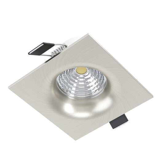 Faretto Ad Incasso Moderno Saliceto Alluminio Nichel Satinato Led Integrato 6W