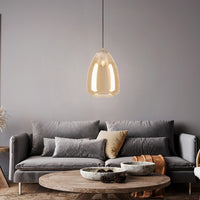 Lampadario Contemporaneo Alobrase 1 Luce Metallo Ottone Spazzolato