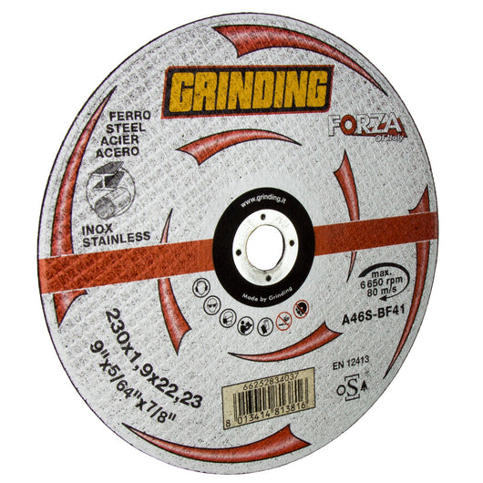 25Pz Grinding Forza Disco Piano X Ferro 230X1,9