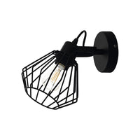 Applique Industrial Tabillano 1 Luce Acciaio Nero