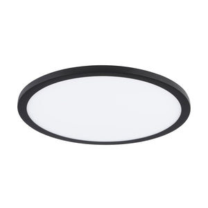 Faretto Ad Incasso Moderno Fueva Flex In Alluminio Nero Led Integrato 22W 4000K