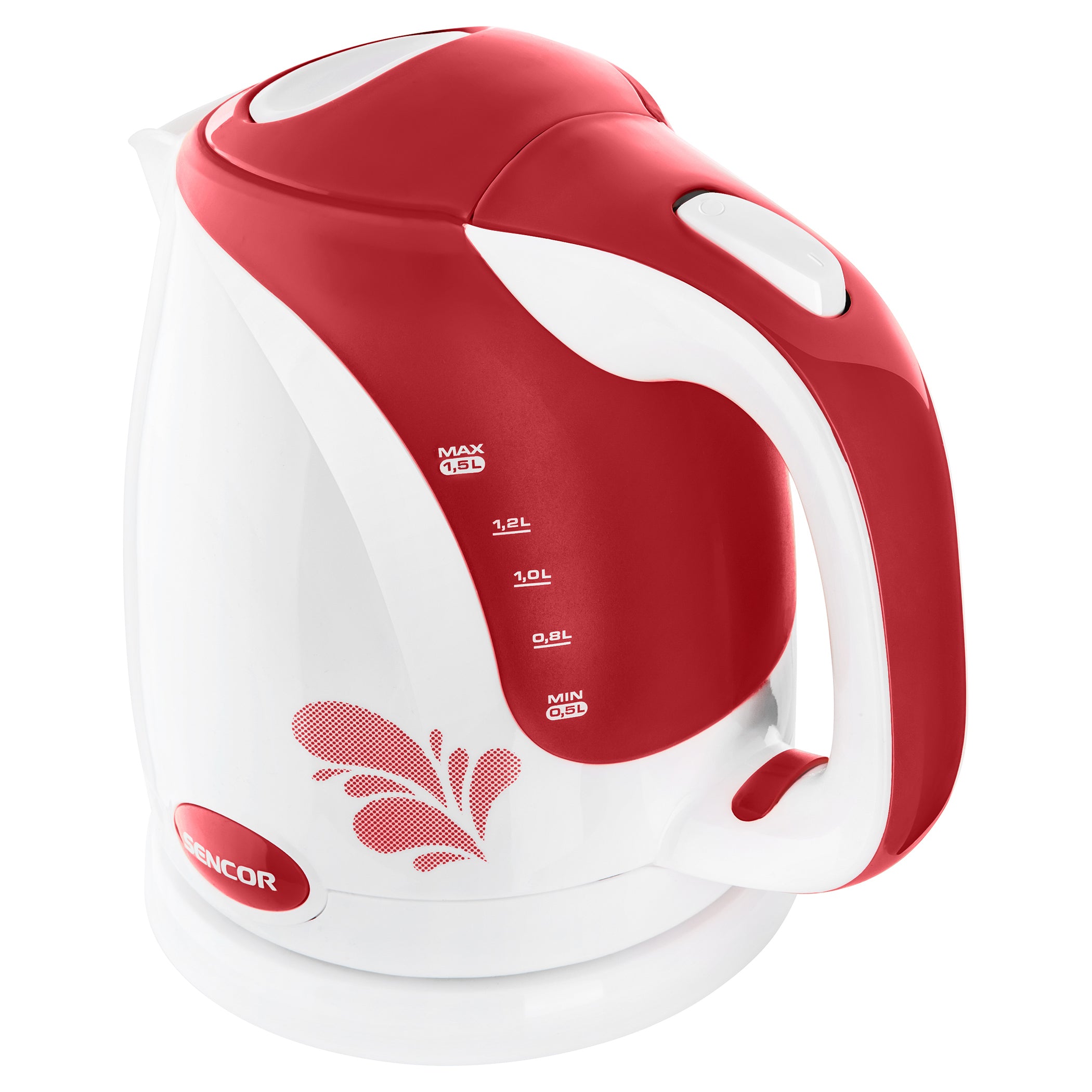 Bollitore elettrico rosso Sencor 1,5L 2000W SWK 1504RD