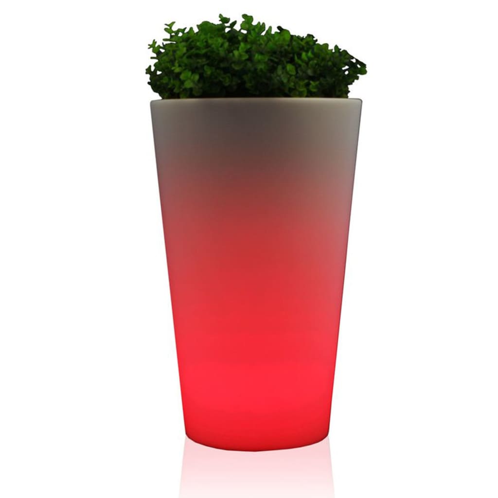 Lampada LED Ricaricabile/Vaso di Fiori Rotondo 38 cm