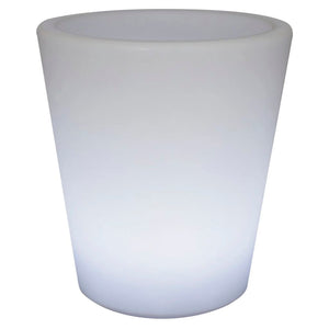 Lampada LED Ricaricabile/Vaso di Fiori Rotondo 38 cm