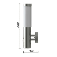 Applique da Esterno con Rilevatore di Movimento in Acciaio Inox