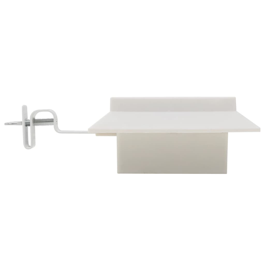 Lampade Solari da Esterni 6 pz a LED Quadrate 12 cm Bianco