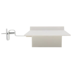 Lampade Solari da Esterni 6 pz a LED Quadrate 12 cm Bianco