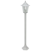 Lampioni da Giardino 6 pz E27 110 cm in Alluminio Bianco