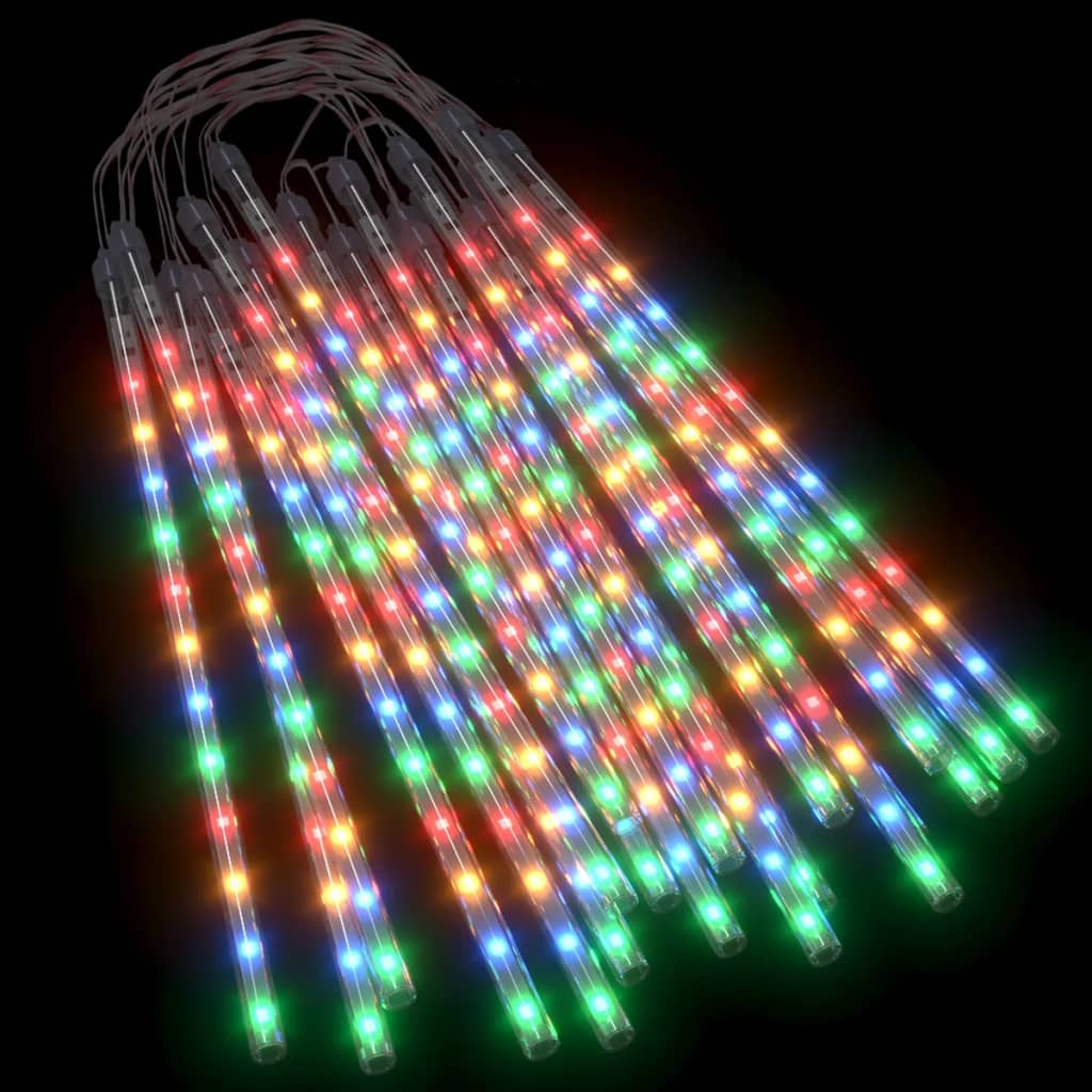 Luci Meteoriche 20pz 30cm Colorate 480 LED Interni Esterni