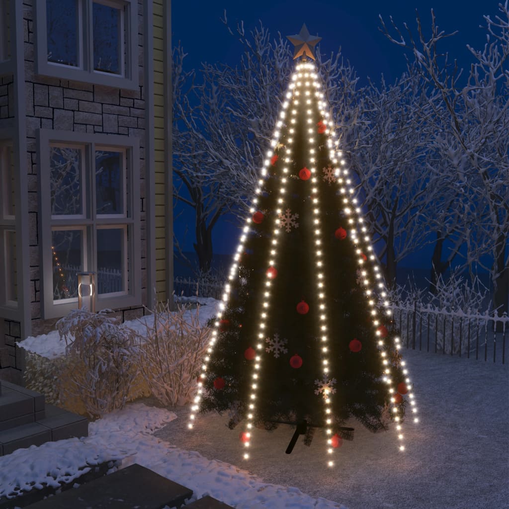 Rete di Luce per Albero di Natale 400 LED Bianco Freddo 400 cm