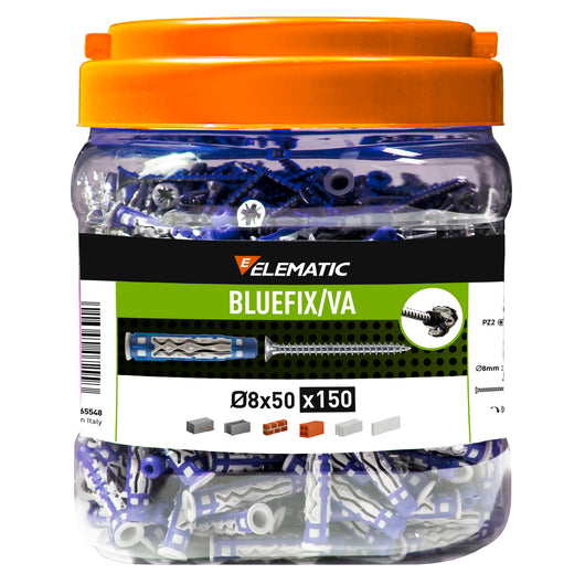 ELEMATIC BLUEFIX VA 8X50 BARATTOLO (PZ.150)  PZ 1,0