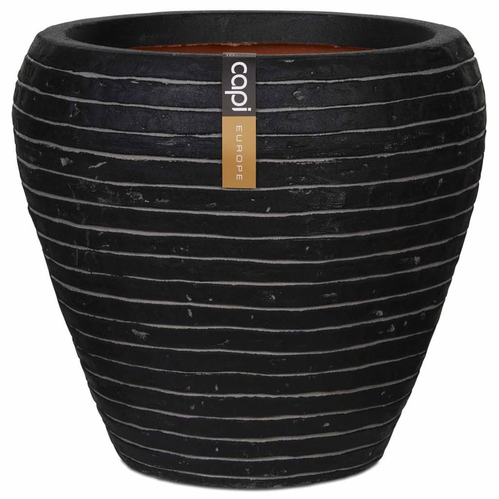 Vaso a Cono Nature Row 42x38 cm Antracite PKRWZ362