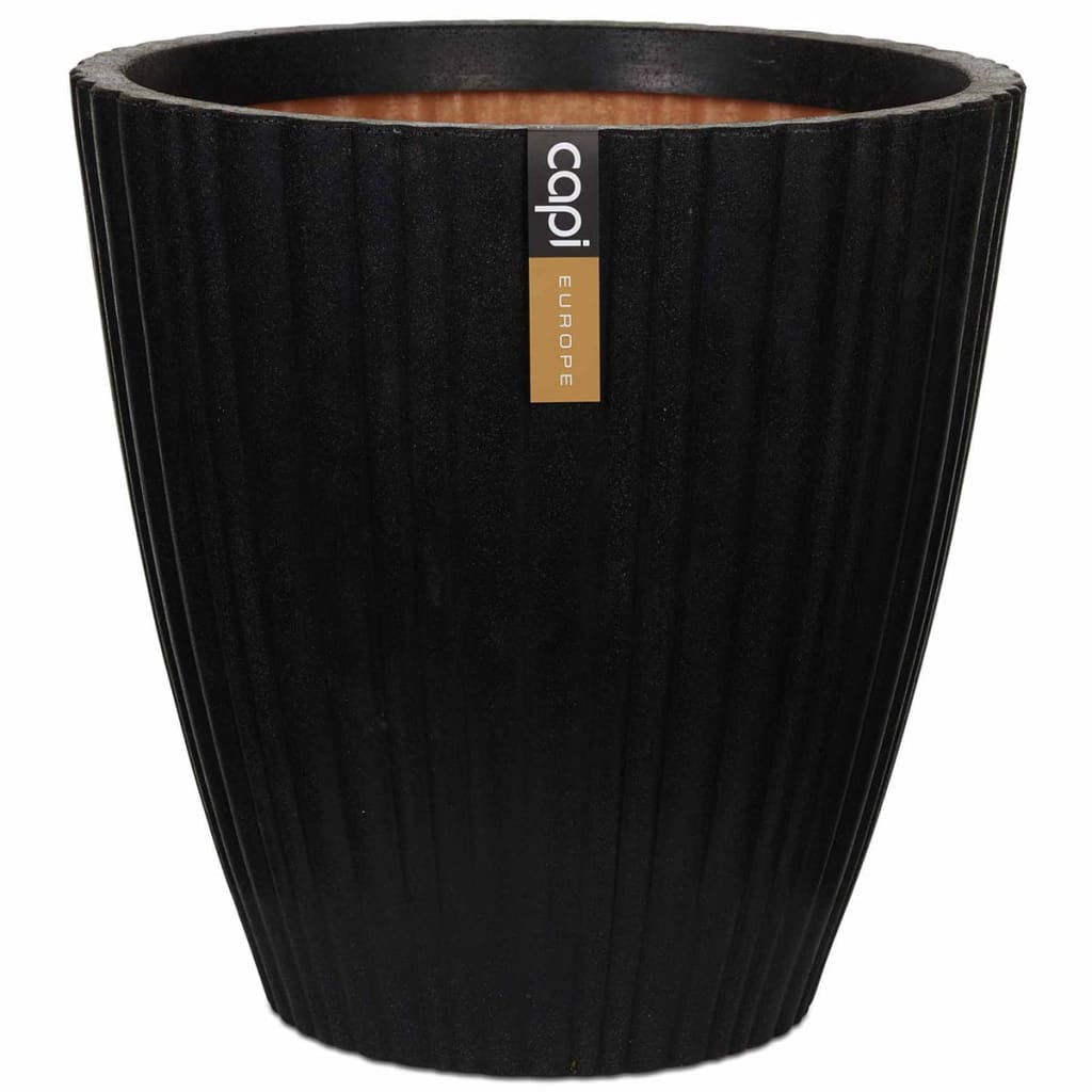 Vaso a Cono Urban Tube 55x52 cm Nero KBLT802