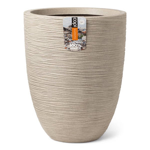 Vaso Elegante Basso Waste Rib 46x58 cm Beige Terrazzo