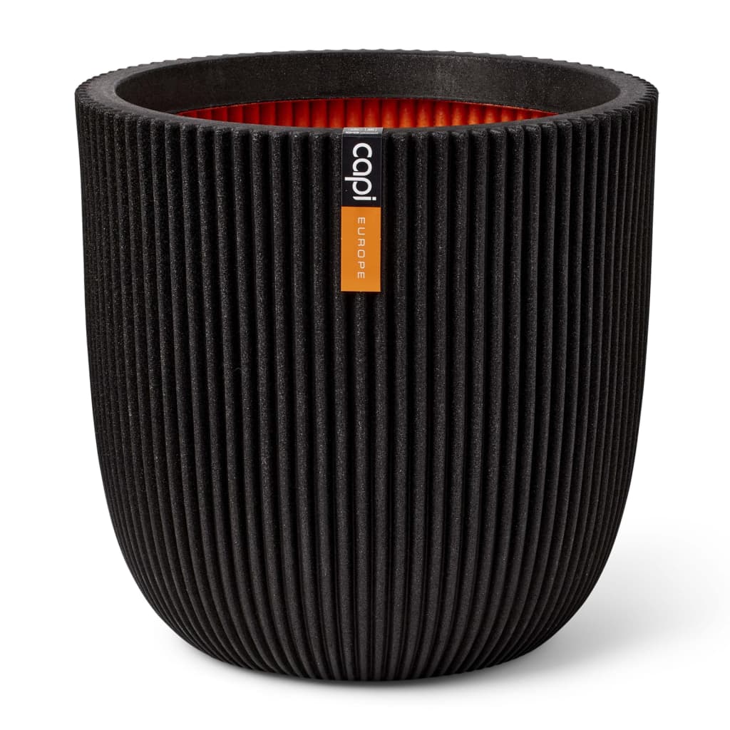 Vaso Groove 43x41 cm Nero