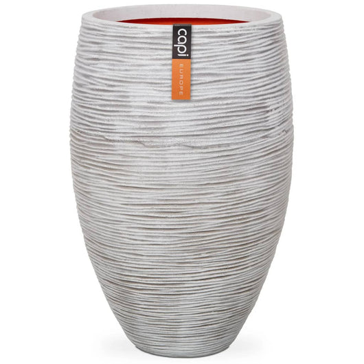 Vaso Nature Rib Deluxe Elegante 40x60 cm Avorio KOFI1131