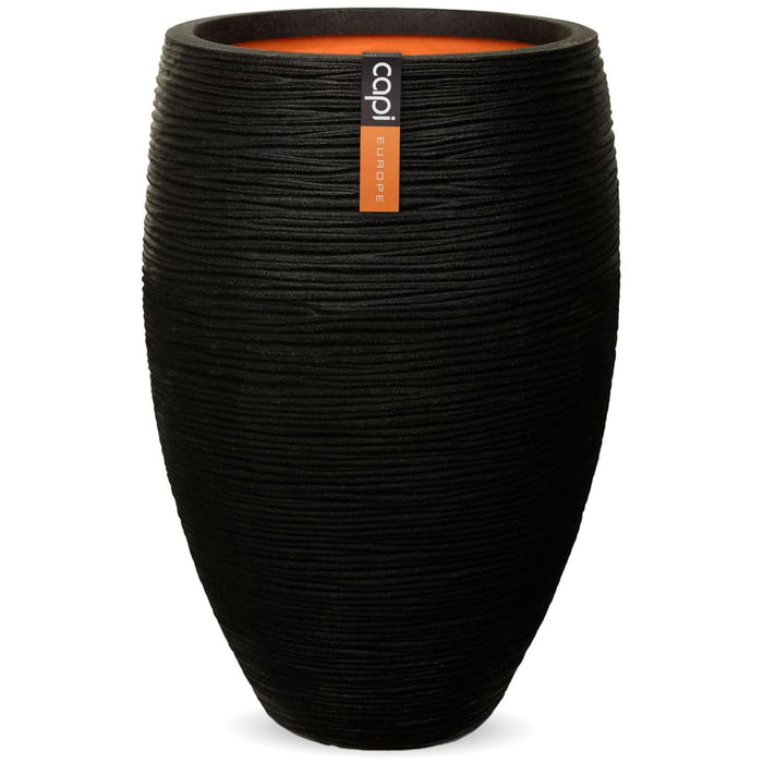 Vaso Nature Rib Deluxe Elegante 40x60 cm Nero KBLR1131