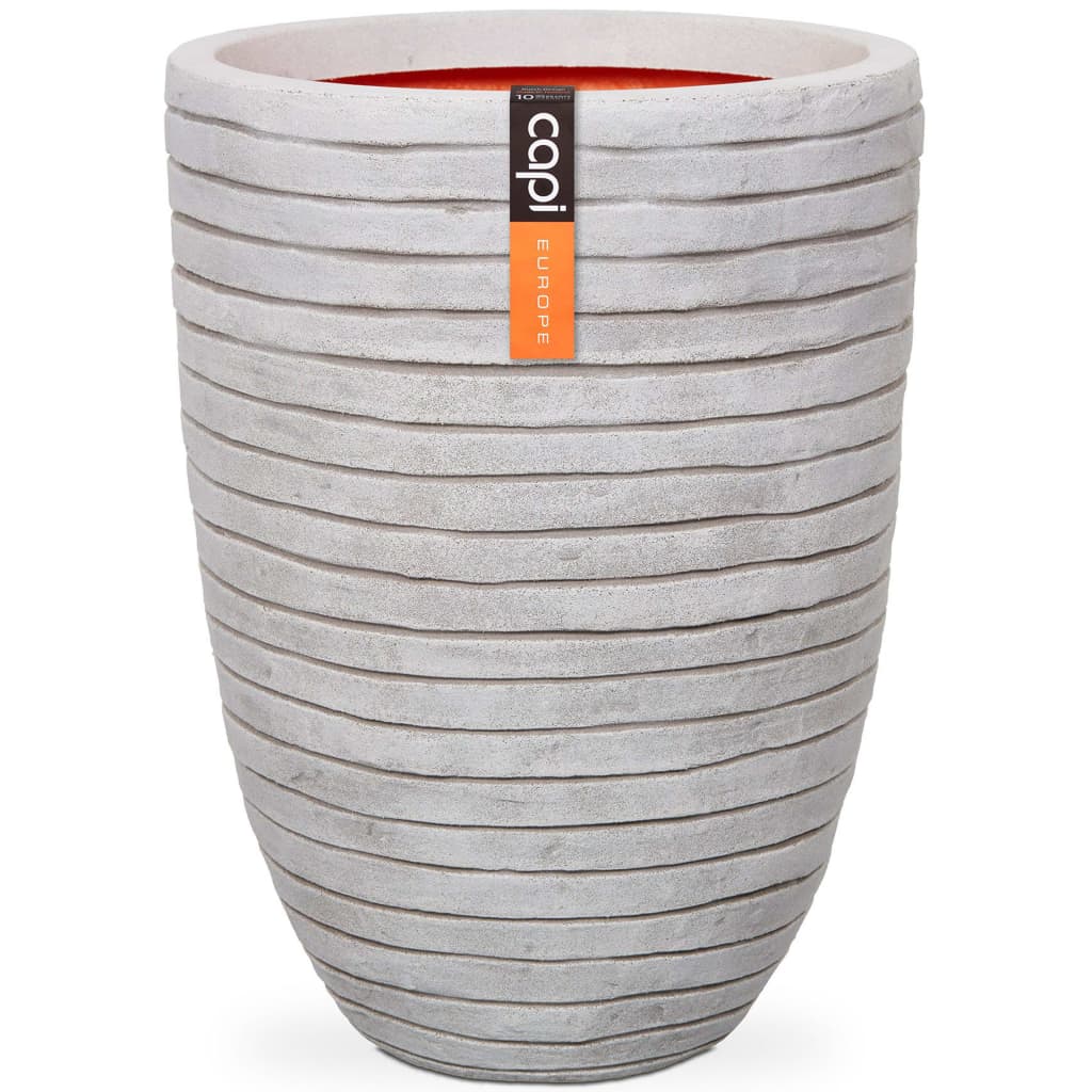 Vaso Nature Row Elegante Basso 36x47 cm Avorio KRWI782