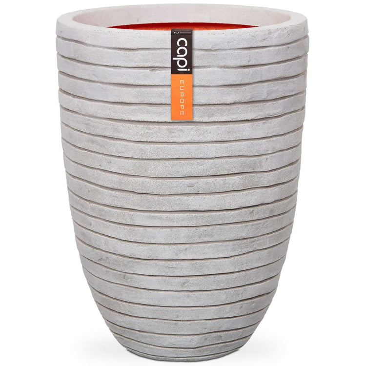 Vaso Nature Row Elegante Basso 46x58 cm Avorio KRWI783