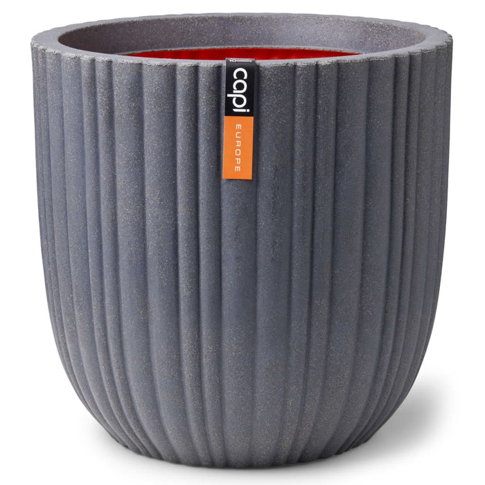 Vaso Rotondo Urban Tube 35x34 cm Grigio Scuro