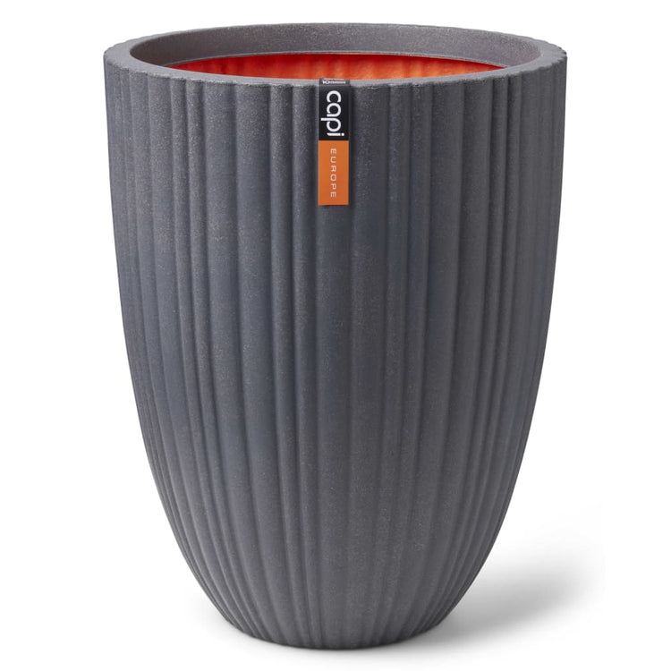 Vaso Urban Tube Elegante Basso 46x58 cm Grigio Scuro