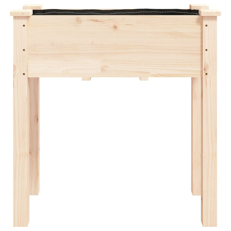 Fioriera con Fodera 71x37x76 cm Legno Massello di Abete