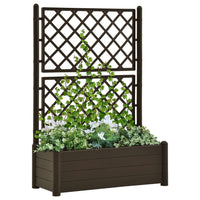 Fioriera da Giardino con Graticcio 100x43x142 cm PP Moca